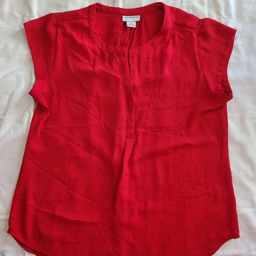 Liz Claiborne red blouse